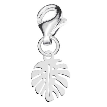CHARMS ZAWIESZKA MAŁA MONSTERA LIŚĆ srebro 925