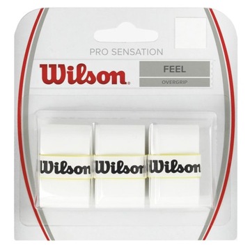 Белая упаковка Wilson PRO Sensation OVERGRIP x 3 шт.