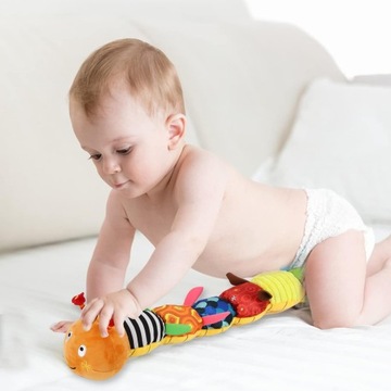 Гусеница Sozzy SENSORY CATERPAL С МУЗЫКАЛЬНОЙ ШКАТУЛКОЙ CENTIPED CATERPAL 10х60см