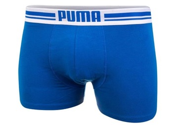 PUMA BOKSERKI MĘSKIE 2 PARY FASHION BOXER BLUE/NAVY r.L