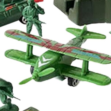 25 фигурок солдатиков с танками диаметром 5 см.