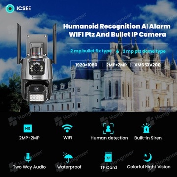 НАРУЖНАЯ КОММУТАЦИОННАЯ IP-КАМЕРА WIFI Full HD с 4-кратным ЗУМОМ