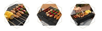 САДОВЫЙ УГОЛЬНЫЙ ГРИЛЬ, СКЛАДНОЙ, ПОРТАТИВНЫЙ ТУРИСТИЧЕСКИЙ, КОРПУС + ГРИЛЬ