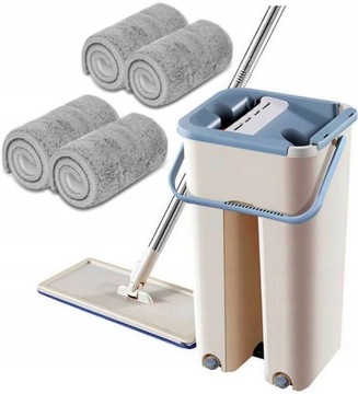 ПЛОСКАЯ ШВАБРА, вращающаяся, ДВУХКАМЕРНАЯ отжимная машина, КРЫШКИ