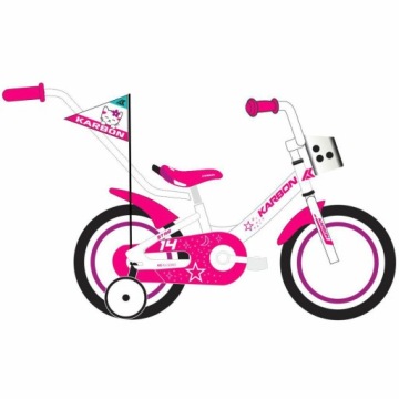 Детский велосипед 14 KARBON STAR белый ALU R23