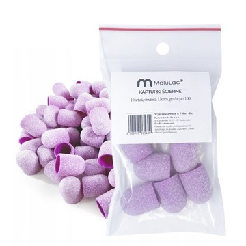 Абразивные подушечки MaluLac 50x CAPS для педикюра с резиновой основой 13 мм 100