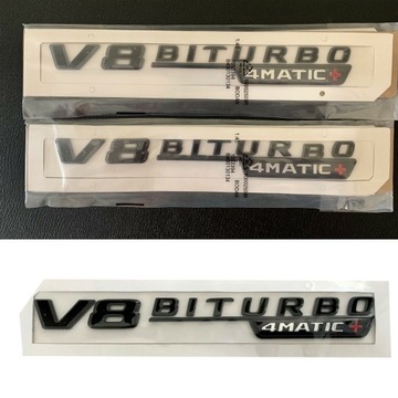 Mercedes V8 битурбо 4matic эмблема E63 S63 GLC 63 GLE 63 C63 GT CLS63 (пара)