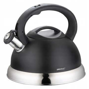 Czajnik Stalowy Z Gwizdkiem INDUKCJA GAZ KINGHOFF PREMIUM 3L