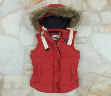 SUPERDRY UNIVERSITY GILET PUCHOWY BEZRĘKAWNIK S