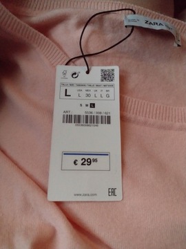 (40/L) ZARA/ Ekskluzywny sweter z Madrytu/NOWY