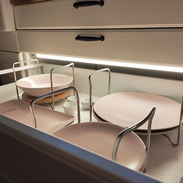 Светодиодная подсветка ящиков 414 мм Черный/Белый/АЛ