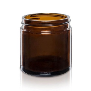 Słoik, pojemnik szklany brązowy 120 ml PREMIUM