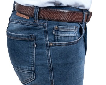 Jeans męskie spodnie lekko zwężane elastyczne PL - 108 cm L:30