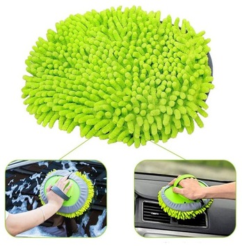 SZCZOTKA DO MYCIA AUTA SAMOCHODU MOP MIKROFIBRY TRZY GŁÓWKI MOPA 113CM