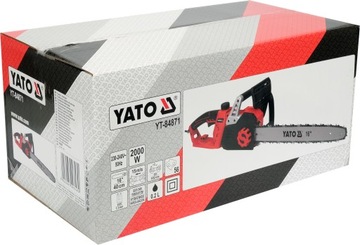 ЭЛЕКТРИЧЕСКАЯ ЦЕПНАЯ ПИЛА YATO ДЕРЕВЯННАЯ ПИЛА 2000ВТ 40СМ