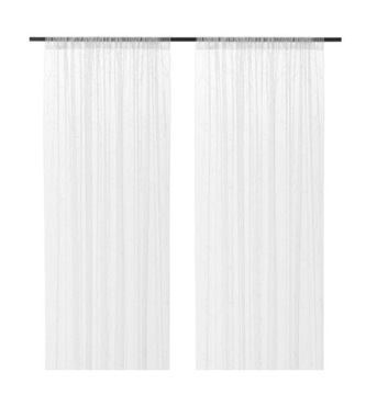 IKEA LILLEGERD FIRANKI FIRANY 145X300 BIAŁY LIŚCIE