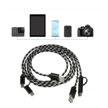 Плетеные USB-кабели ПОРТАТИВНОЕ ЗАРЯДНОЕ УСТРОЙСТВО БЫСТРАЯ ЗАРЯДКА