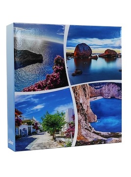ALBUM kieszeniowy KPR; na 500 zdjęć 10x15 cm. segregator FALA niebieski