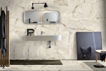 ГРЕСС ПЛИТКА МРАМОРНАЯ ПЛИТКА БЕЖЕВЫЙ БЕЖЕВЫЙ ПОЛ СТЕНЫ ВАННОЙ КОМНАТЫ 60X60