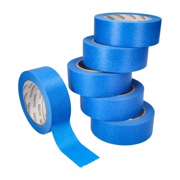 Taśma papierowa 38mm/50m niebieska 6szt (300mb) - profesjonalna taśma