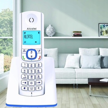 Беспроводной телефон Alcatel F530, белый/синий