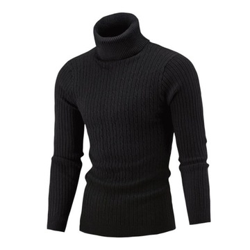 MĘSKI GOLF SWETER dopasowany ELASTYCZNY ELEGANCKI KOLORY