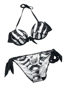 Черный купальник Ribcage Bikini XL