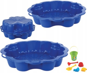 БОЛЬШАЯ ДВОЙНАЯ ПЕСОЧНИЦА DAISY 6 ЦВЕТОВ + БЕСПЛАТНО