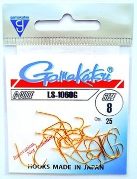 Haczyk Gamakatsu LS-1060G nr 8, 25szt