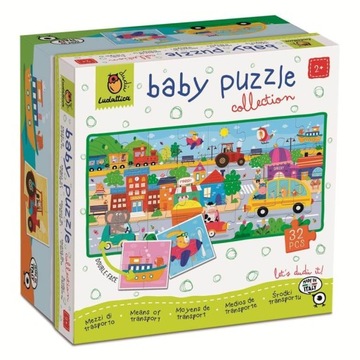Środki transportu puzzle progresywne pojazdy Baby puzzle Ludattica 2+