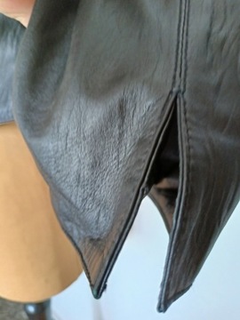 Broch Leather miękk skórzana kurtka na sukienkę 44