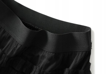 ZWIEWNA DŁUGA PLISOWANA TIULOWA SPÓDNICA NA GUMCE