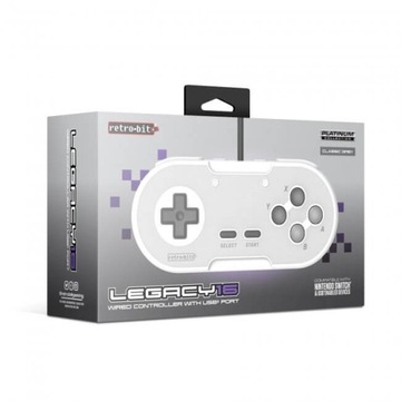 Retro-Bit Legacy16 USB Grey Pad PC RPi Switch
