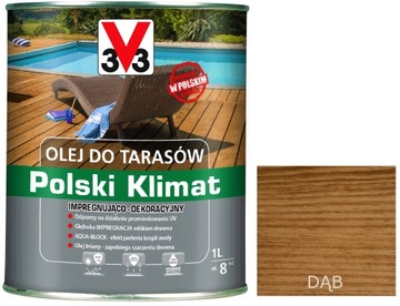 V33 OLEJ DO TARASÓW DĄB 1L 3V3