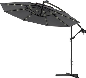 PARASOL OGRODOWY LED Ø300 ANTRACYT