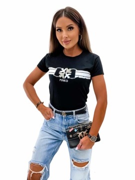 BLUZKA PINKO jaskołki CYRKONI L-40