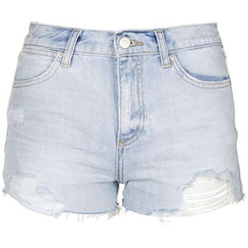 TOPSHOP JEANSOWE SPODENKI Z DZIURAMI 36 S 1VAE