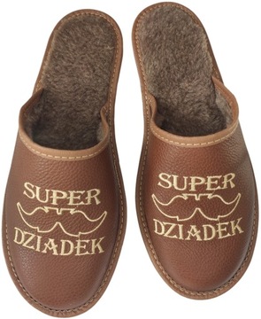 Kapcie Super Dziadek Prezent na Dzień Dziadka