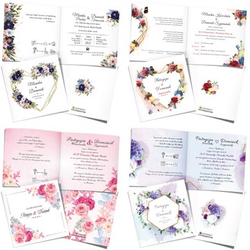 Свадебные пригласительные на свадьбу проекта KREATOR - 10 шт.