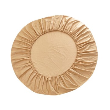 TEKSTYLIA DOMOWA PURE BAWEŁNA SOLIDNE DOPASOWANE ŁÓŻKO Camel