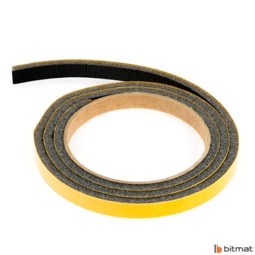 Самоклеящийся уплотнитель для дверей, окон, пенопласт противосквозняковый утеплитель, 0,5 см.