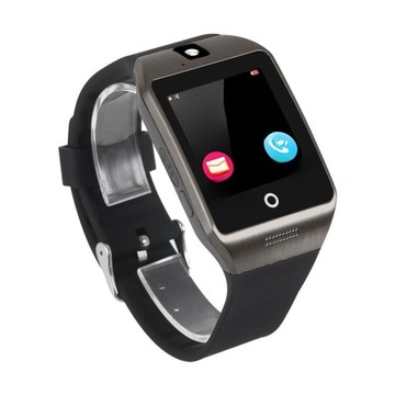 Q18 INTELIGENTNY ZEGAREK NA NADGARSTKU SMARTWATCH Z ŁADOWANIEM USB Z GNIAZDEM /SIM GSM -LOS