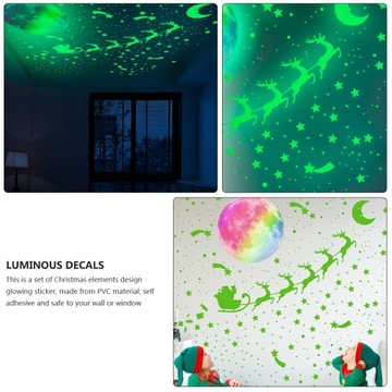 Dot Stickers Luminous Stars Christmas