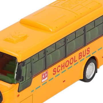 Модель школьного автобуса желтого цвета, отлитая под давлением