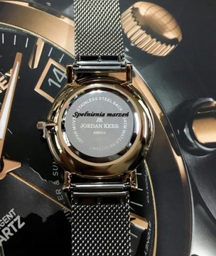 Zegarek damski Jordan Kerr Galaxy różowozłoty BOX