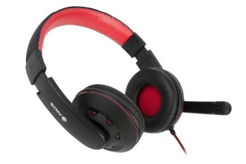 NGS Накладные наушники + микрофон VOX 420DJ красный