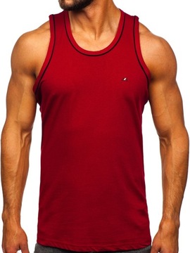 KOSZULKA MĘSKA BOKSERKA TANK TOP BORDOWA 14276 DENLEY_2XL