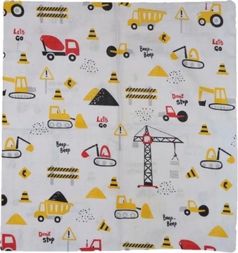 Poszewka na Poduszkę 40x40 Koparki Maszyny Traktor