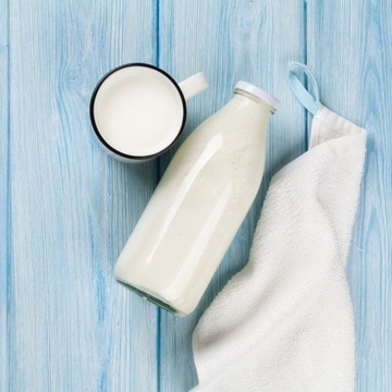 Бутылка MILK, сок, молоко, напитки, стакан, с крышкой, 1л