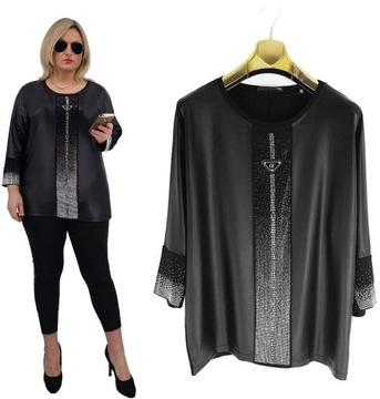 ЭЛЕГАНТНАЯ ОРИГИНАЛЬНАЯ БЛУЗКА-ТУНИКА OVERSIZE, КАЧЕСТВЕННАЯ! 46 48 50